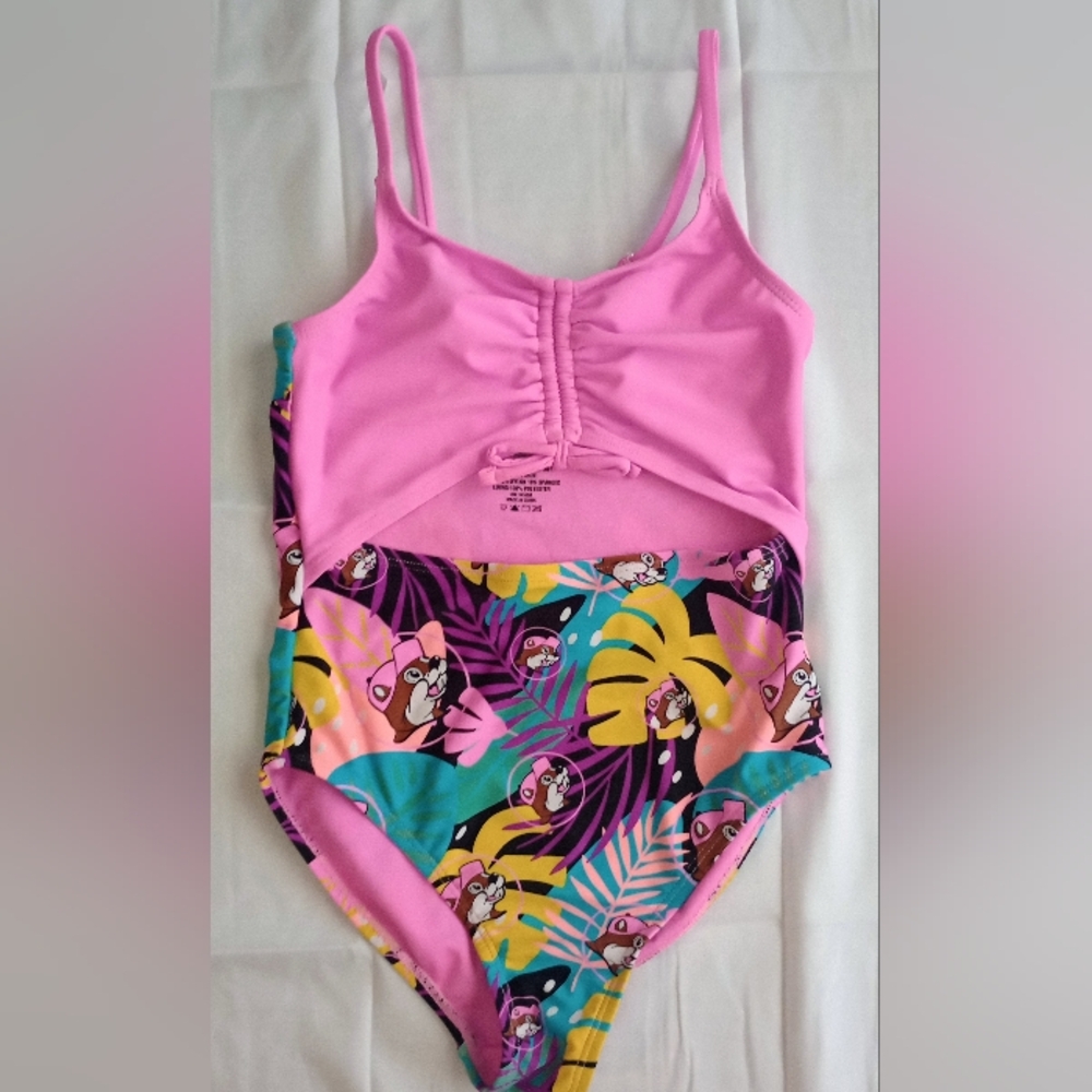 Bucees Tropical Pink Girls Swimwear